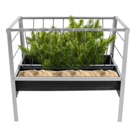 Livestock Feed Trough, 2-in-1 Grain and Hay Feeder, for Cattle, Horses, Sheep