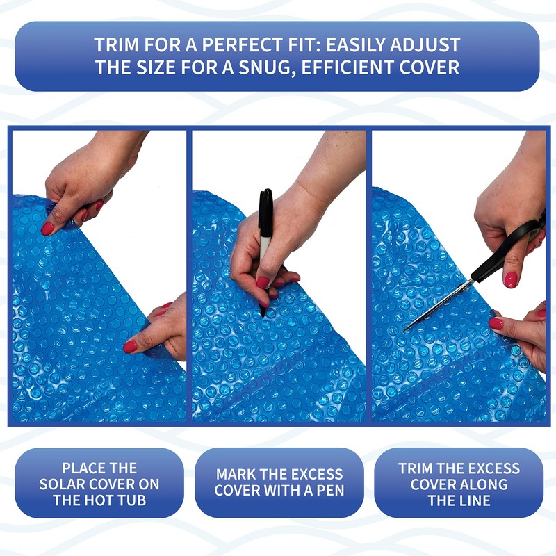 Blue Wave NS098 12-mil Solar Blanket for Hot Tubs, 7-ft