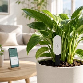 Smart ZigBee Soil Moisture Sensor for Garden Irrigation – Temperature & Humidity Monitoring for Indoor Plants and Smart Home Automation