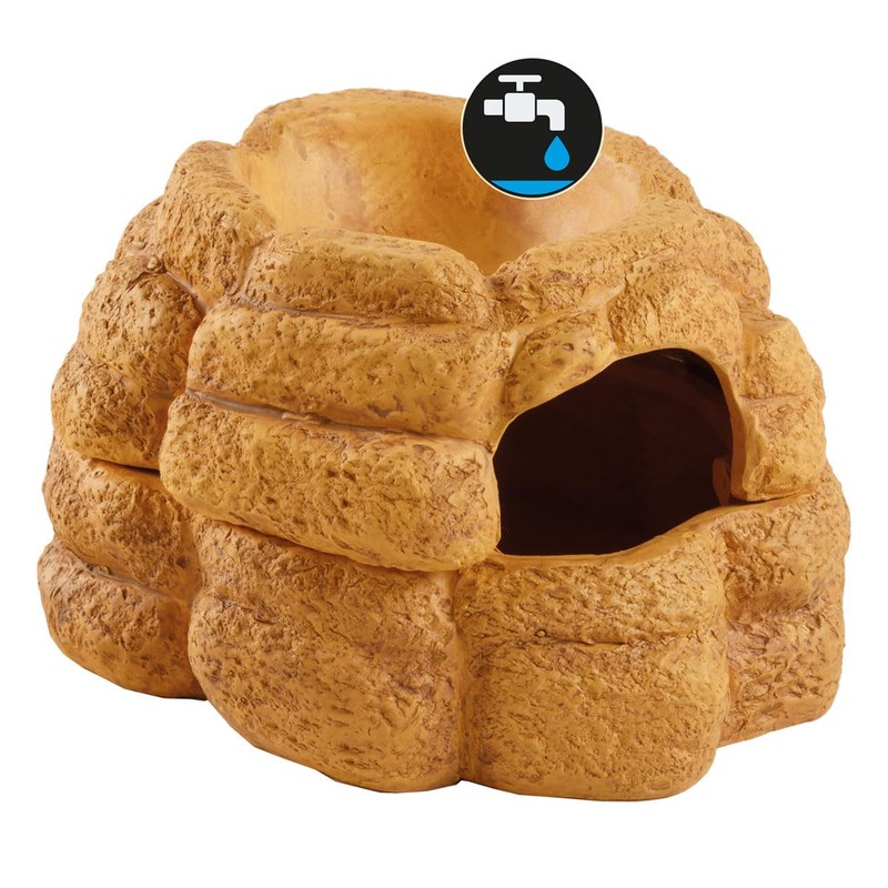 Exo Terra Big Rock Medium Ceramic Cave with lid