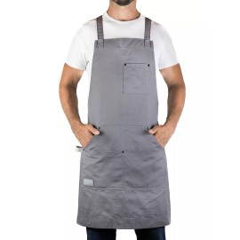 Hudson Durable Goods - Professional Grade Chef Apron for Kitchen, BBQ, and Gr...