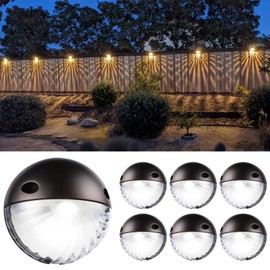 LEONLITE Unique Rays LED Low Voltage Deck Lights Outdoor, 12V Landscape Step Railing Fence Light, Aluminum, 3000K Warm White, IP65, Landscape Deck Light for Backyard, Oil Rubbed Bronze, Pack of 6