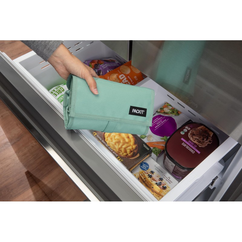 PackIt® Freezable Lunch Bag, Sage, Built with ECOFREEZE® Technology, Foldable,