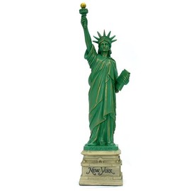 City-Souvenirs Statue of Liberty Replica 15 Inch Green Resin Statue Home Decor