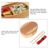 1Layer Bento Box Wood Lunch Box Wooden Sushi Tableware Bowl