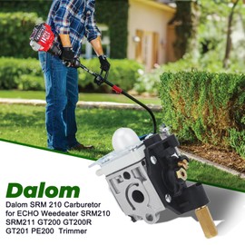 Dalom SRM 230 Carburetor for Echo SRM 230 SRM210 SRM231 GT230 GT231 PE230 PE231 PAS230 PAS231 PPT230 PPT231 Weed Eater Trimmer Replace RB-K70