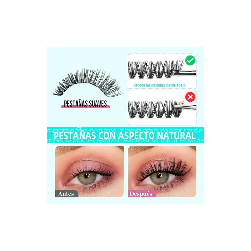 Pestañas Postizas Naturales 320pcs Extensiones De Pestañas