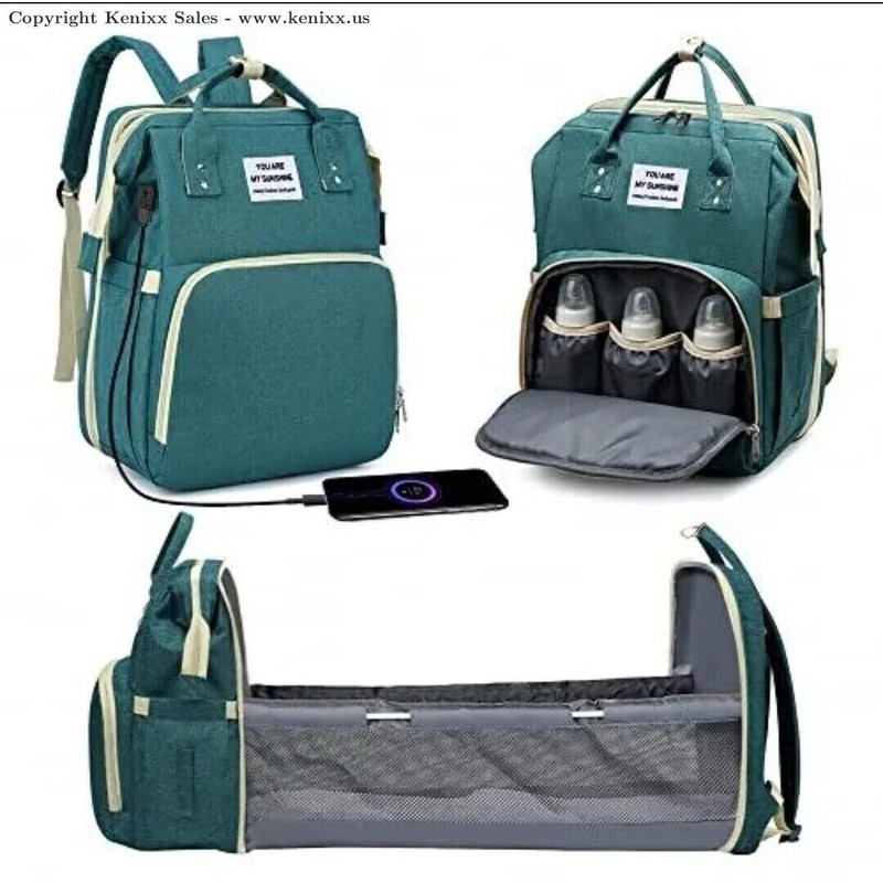 Unbranded Diaper Bag Backpack With Changing Station Baby Backpack Diaper