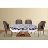 CASA-NEST Plastic Flowered Oval Shaped 4 to 6 Seater Table