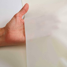 Holographic Rear Projection Film Self Adhesive Projector Sticker for Home Cinema, Exhibition Conference and Office Presentation, White, A4 Sample, 8.3Inchx11.7Inch