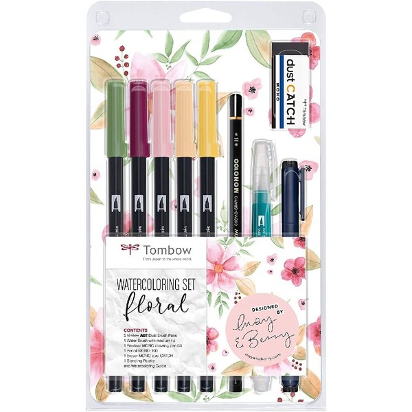 Tombow Watercolouring Set - Floral