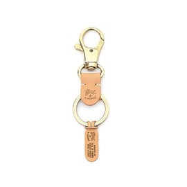 IL BISONTE SKH016 PG0001 Key Chain, Key Ring, Men's, Women's, Parallel Imported, NA106 NATURALE (Beige)
