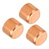 PATIKIL 3/4 Inch ID Copper Pipe End Cap, 3 Pack