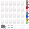 White Easter Hanging Eggs, Easter Eggs Plastic White, DIY Easter