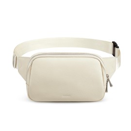 S-ZONE Leather Fanny Pack for Women RFID Blocking Waist Belt Bag Crossbody Purse