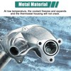 X AUTOHAUX Aluminum Alloy Thermostat Assembly with Housing Sensor for