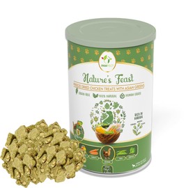 Nature's Feast Freeze-Dried Dog Treats - 80% Chicken & 20% Tropical Twist | Hypoallergenic Dog Treats, Grain-Free | Provides Protein | Supports Digestion | Maintains Immune Support (150g)