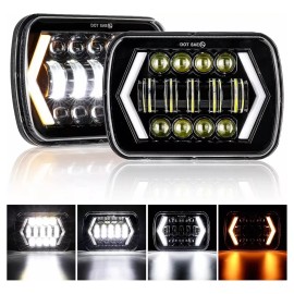 Par Faros 5x7 Para Cherokee Nissan Toyota Pickup D21 Yj Xj
