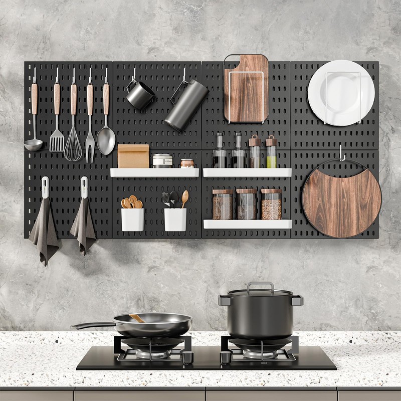 MULSAME Pegboard Combination Kit, 25.2" x 25.2" Wall Mounted Storage