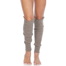 Foot Traffic, Cable Knit Leg Warmers, Mocha