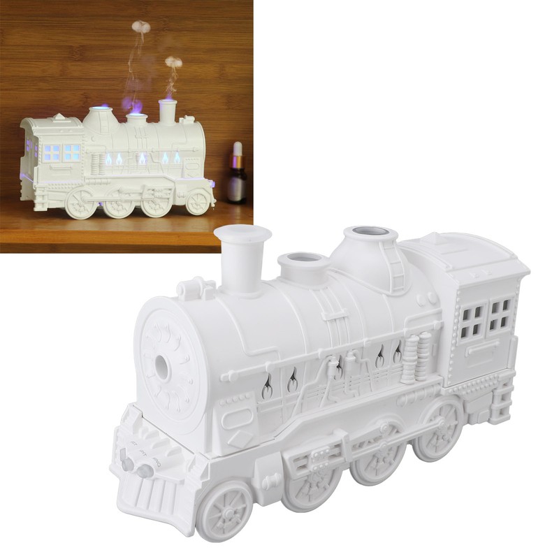 Essential Oil Diffuser 300ml 2 Light Modes Train Shape Aroma