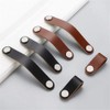 VOANZO 5PCS Furniture Door Handle First Layer Leather Hardware Door