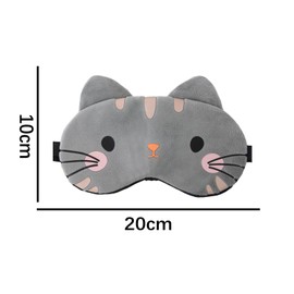 Hsyadazi 2 Stück Kinder Schlafmaske, Niedliche Augenmaske zum Schlafen Cartoon Katze Schlafmaske Reise-Schlafaugenmaske mit Verstellbare Weich und Bequem Augenmaske zum Schlafen