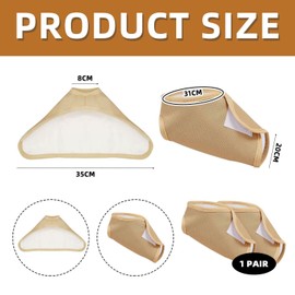 1 Pair of Foot Care Accessories, Reusable Foot Wrap, Care Essential Oil Aid Cloth, Soft Care Aid, Portable Foot Care Accessory