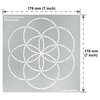 Aleks Melnyk No.392 Metal Stencil, Sacred Geometry Figures, Seed of