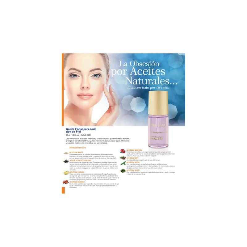 2x1 Óleo Morado Facial Terramar 7 Aceites Piel Sana