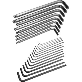 PERFORMANCE 22 PC SAE/MET BALL END HEX SET W80280