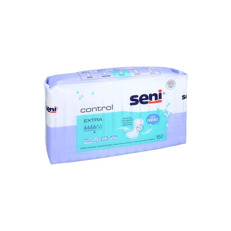 Seni Control Extra Incontinence Pads (Pack of 15)