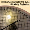 runquiz T10 Tubular Led Bulbs 60w Equivalent, Dimmable 5.25 Inch