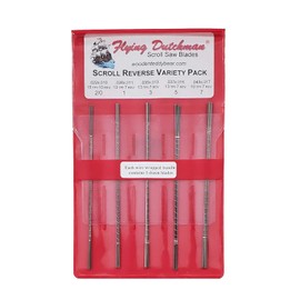 Flying Dutchman Scroll Reverse Five Dozen Pinless Scroll Saw Blade Variety Pack