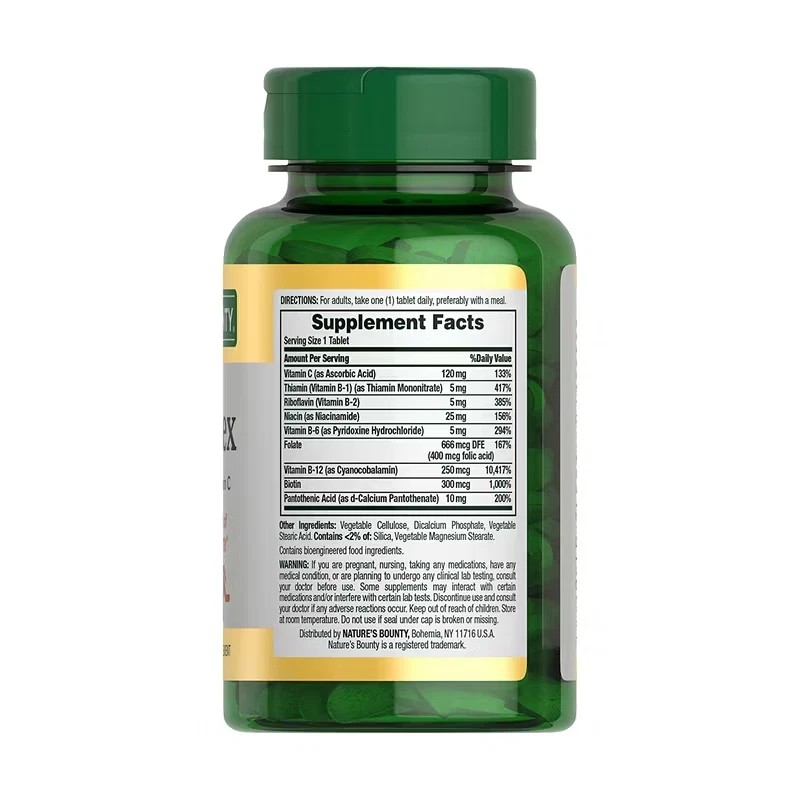 Nature’s Bounty Time Released B-Complex Vitamins for Energy Support, 250