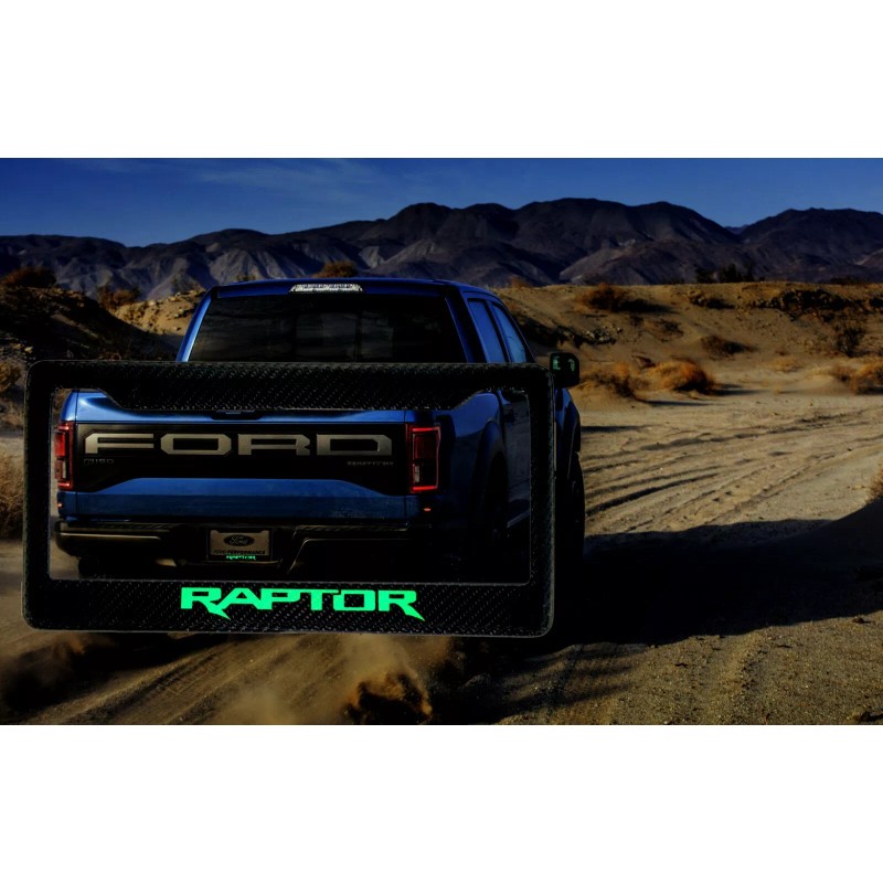 F-150 (Glowing) F-150 Raptor 100% Premium Carbon Fiber License Plate