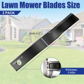 Upgrade 820-198C Lawn Mower Blades, 820-198C Rotary Cutter Replacement Blades Compatible with Land Pride Rotary (2 Pack), for RCF 2060, RCR1260, RCR1860, RCR1560, and RCR2512CTR Models