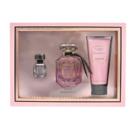 Victoria's Secret Bombshell 3 Piece Gift Set 1.7 Fl Oz Perfume Lotion Edp New