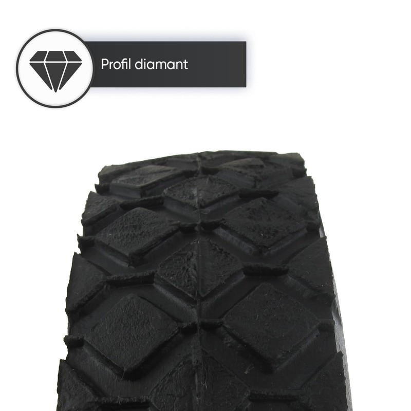 Universal Steel Wheel with Offset Hub for Garden Tools -