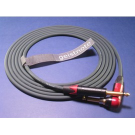 Evidence Audio Geistnote's Reveal Instrument Cable with Neutrik Silent Plug and Gold Connectors 10 Ft (3 M) ~ Right Angle to Straight
