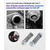 iolory 2PCS Automotive Exhaust Manifold Bolt Kit,M10 M8 Exhaust Bolts