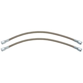 6 Inch Braided S.S. Brake Line - Straight AN3-2 Pack