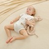 insular Bunny Lovey Blanket for Boys and Girls, Organic Cotton