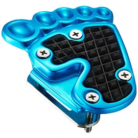 Kijima Honda 213-143 Motorcycle Parts Brake Pedal Cover Foot Type Deluxe Blue Anodized Monkey JAZZ Aluminum