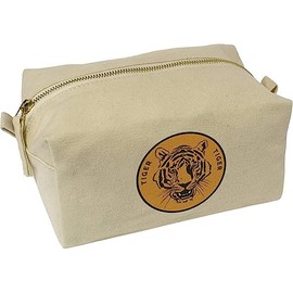 'Tiger Tiger' Canvas Wash Bag/Makeup Case (CS00031767)