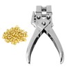 WedDecor Heavy Duty Hole Punch Plier Kit with 4mm Gold