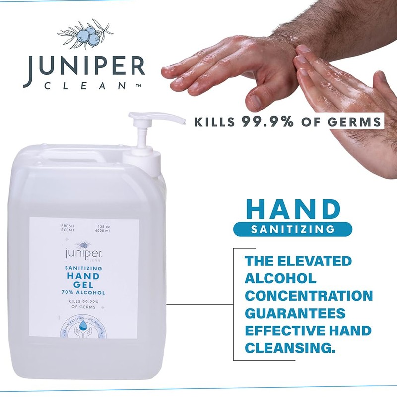 Juniper CLEAN Hand Sanitizer Gel with 70% Alcohol 1.06 Gallon
