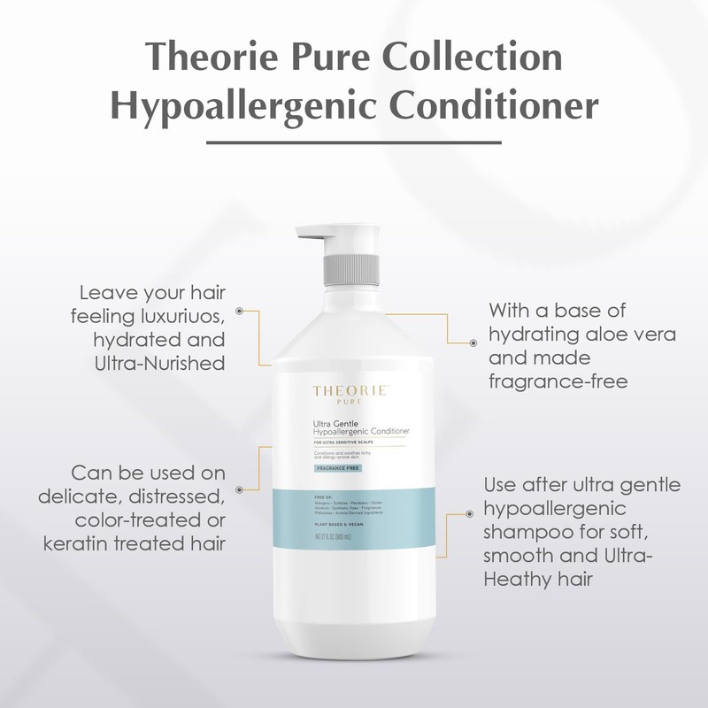 Theorie Pure Collection Hypoallergenic Conditioner -Plant-Based & Vegan - for