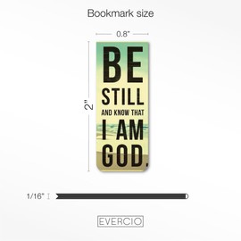 Evercio Set of 15 Magnetic Bookmarks | Christian Bookmarks for Book Lovers with Psalms | Scripture Inspiration Bookmark Clips Page Markers for Students Teachers Reading