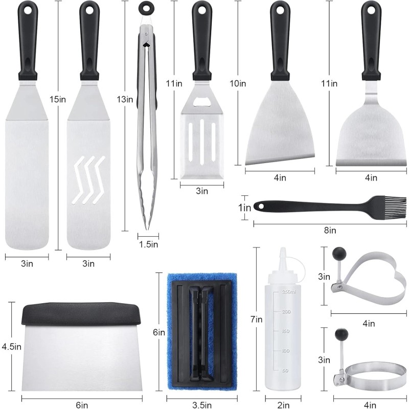 XOOHP Blackstone Griddle Accessories Kit,16pcs Flat Top Grill Accessories Set